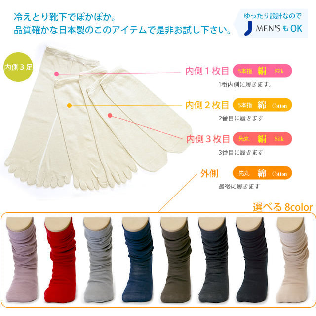 4枚重ね履きソックスセット